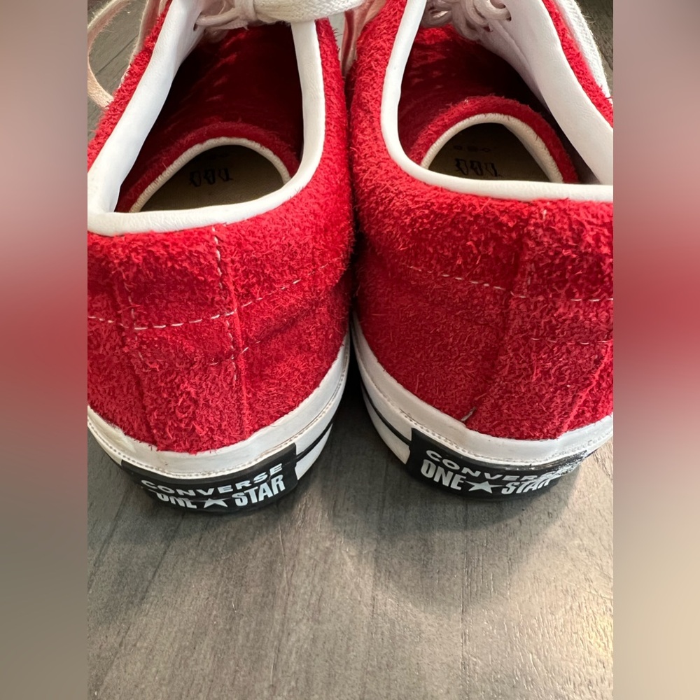 Converse Red and White Sneakers - Picture 6 of 9